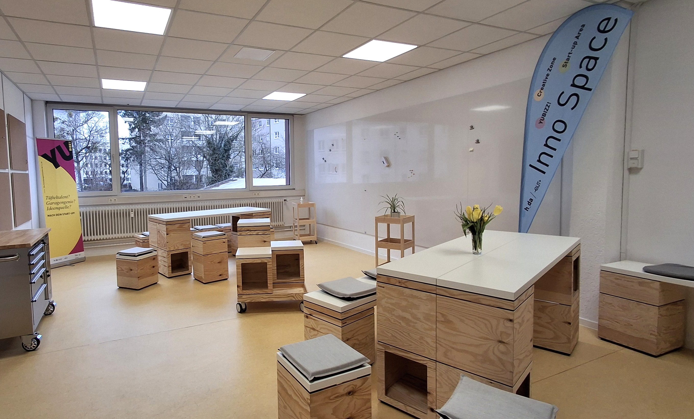 Creative Area im Inno Space – Raumansicht 1